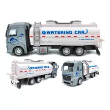 Miniatura Truck Caminhão Pipa 20cm Cabine Em Metal 