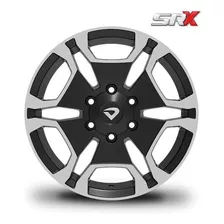 Roda Aro 18 X 7 Srx Preto Diamantado Furação 6x139,7mm