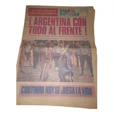 Mundial Argentina 78 Diario Popular Argentina - Italia 10/6