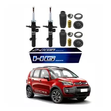 Par Amortecedor Dianteiro Aircross 2015 2016 Nakata + Kit