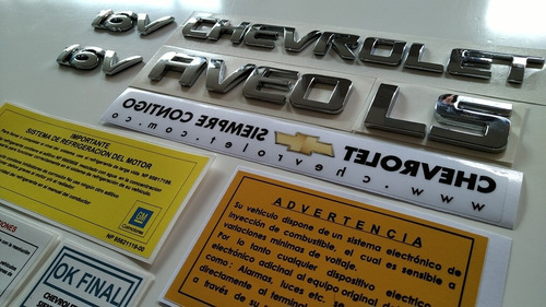 Chevrolet Aveo Ls Emblemas Y Calcomanias Foto 4