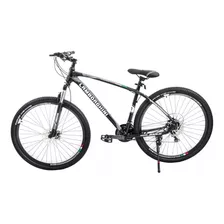 Mountain Bike Lamborghini 217135 R29 M Frenos De Disco Mecánico Cambio Shimano Tz31 Color Negro/blanco Con Pie De Apoyo 