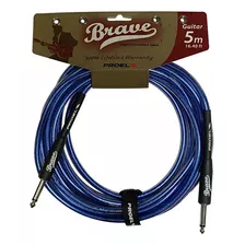 Cable Instrumento Proel Brv100lu5tb Azul 5 Metros Mono