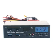 5.25 Usb 3.0 E-sata Tudo-em-1 Pc Media Dashboard Multi-funç