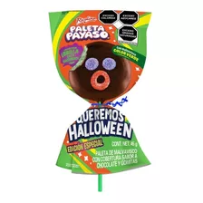 4-pack Paleta Payaso Malvavisco Color Verde Halloween 45g