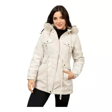 Jaqueta Parka Sarja Feminina Inverno