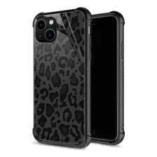 Funda Zhegailian Para iPhone 12/12 Pro Black Leopard