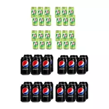 Pepsi Black Seven Free Lata 354ml Pack X48 Gaseosa 