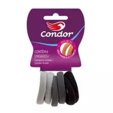 Elásticos Neutros Cabelo Sem Metal 6 Unidades - Condor