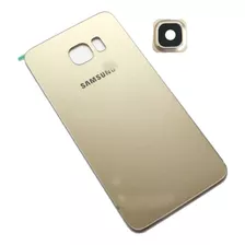 Tapa Trasera Para Samsung S6 Edge+ G928 Dorado Con Lens