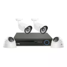 Kit Dvr Vta 4 Cámaras 1tb Color Blanco