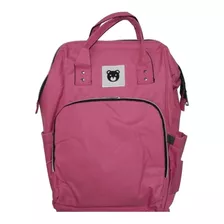 Mochila Tecido Maternidade Importway Ursinho Menina Rosa