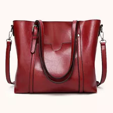 Elegante Bolso De Cuero Suave For Mujer, Bolsa De Ordenador