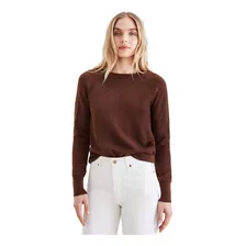 Sweater Mujer Crew Classic Fit Café Dockers A1071-0024