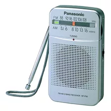 Rádio De Bolso Panasonic Rf-p50d Am/fm Prateado Rf-p50d