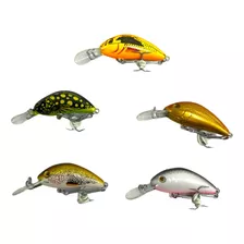 Pack De 5 Señuelos Crank Assassine 3.5g Floating Badfish