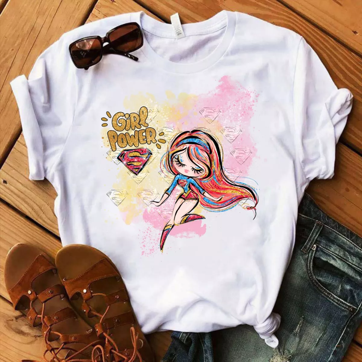 T-shirt Personalizada Super Girl