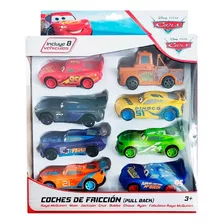 Coches De Fricción 8 Piezas Cars Rayo Mcqueen Juguete Niños Color Variado Personaje Rayo Mcqueen , Jackson, Cruz, Bubba, Chase, Ryan