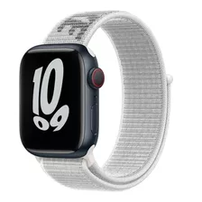 Pulseira Para Apple Watch Nylon Loop Sport Nike Branco