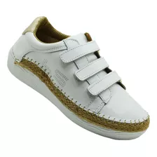 Tenis Lobo Solo Judy 5072 Vail Blanco/algodon Platino Dama