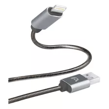 Cable Tipo Lightning A Usb 2.0 Argom Dura Spring Metal 1m