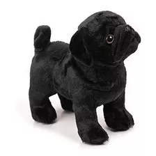 Boni 12.5 Pulgadas Pug Negro Animal De Peluche, Perro De Pel
