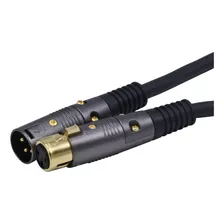 Cable Monoprice Xlr Macho A Xlr Hembra, 150 Pies, Negro...