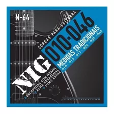 Cuerdas De Guitarra Electrica Nig N-64 10-46 Niquel