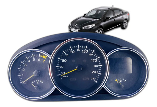 Painel Instrumentos Renault Fluence 13/14 248104150r Preto