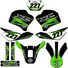 Kit Adesivos Trilha Gráficos Xt-225 Motocross 0.20mm Xt-100