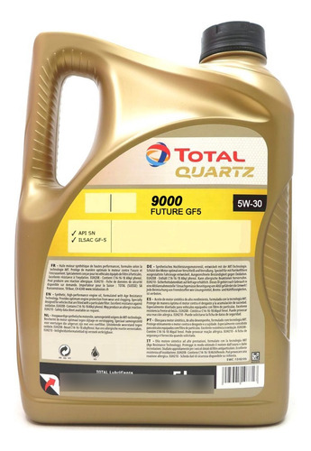 Aceite Sinttico Total Quartz 5w30 Motor Gasolina - 5 Litros Foto 2