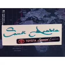 Emblema Saudi Arabia Toyota Prado Resinada Tipo Original 