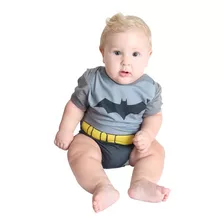 Fantasia Body Bebê Batman 100% Algodão. Produto Oficial Dc!