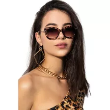 Lentes De Sol Hermosos Para Mujer Casuales Elegantes Lente Marrón