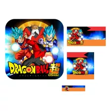 Etiqueta Escolar Dragon Ball Supe Kit Imprimible No Fisico 