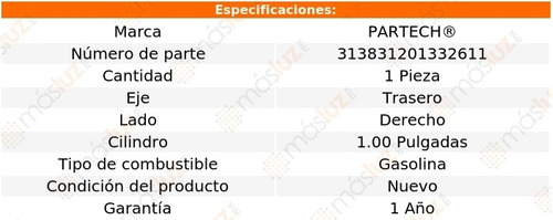 (1) Cilindro Rueda Tras Der E-150 Cw V6 4.2l 97/03 Partech Foto 5