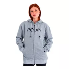 Campera Algodón Frisada Roxy Logo Mujer Shop Oficial Senise