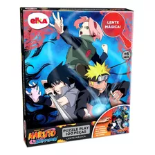 Quebra Cabeça Naruto 100 Pçs C/lente Mágica Original Elka