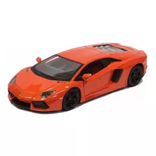 Miniatura Lamborghini Aventador Lp 700-4 Laranja Maisto 1/24