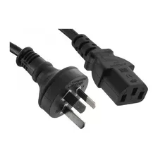 Cable Power 220v Interlock 3 Patas Para Fuente Monitor Pc