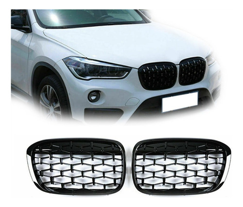 Parrilla Estilo Meteorito De Diamante Para Bmw X1 F48 F49 Foto 2