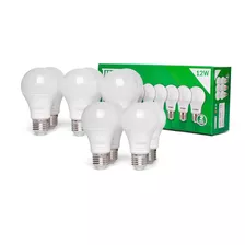 Lâmpada Led Bulbo A60 Tkl 12w E27 Taschibra Kit Com 10 Pçs Cor Da Luz Fria (6500k) 110v/220v