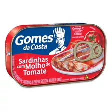 Sardinha Com Molho De Tomate Gomes Da Costa Lata 84g