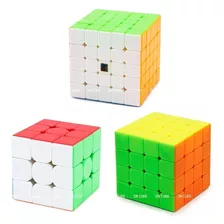 Cubo Mágico 3x3x3 + 4x4x4 + 5x5x5 Moyu Meilong (3 Cubos)
