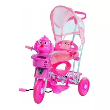 Triciclo Gangorra Com Capota Cachorro Rosa - Bel Brink