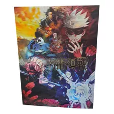 Afiches Plásticos Poster 3d Holografico Anime Jujutsu Kaisen