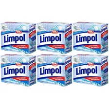 6 Detergente Máquina Lavar Louças Limpol 25 Tabletes Cada