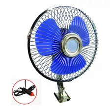 Mini Ventilador Giratorio Para Auto Camioneta Camión Cantidad De Aspas 3 Estructura Plateado Aspas Azul Diámetro 15 Cm Frecuencia 50hz Material De Las Aspas Abs