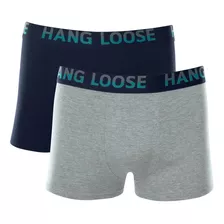 Kit 6 Cuecas Boxer Algodão Cotton Confortável Hang Loose