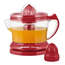 Espremedor De Frutas E-02 Premium Vermelho Mondial 110v Frequência 60